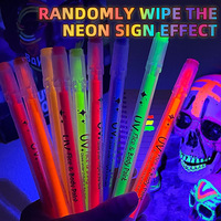 Nouveau Stylo Fluorescent UV GF pour le Corps et le Visage – Indispensable pour les Festivals, Accessoire d'Ambiance pour Clubs, Concerts et Fêtes