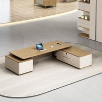Bureau de direction ergonomique modulaire en forme de L, durable, avec rangement, design moderne, résistant à l'eau, directement de l'usine OEM/ODM
