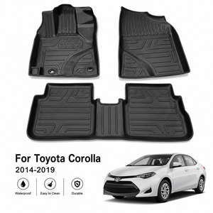 Hot Selling OEM Available TPE Car Mats Non-Toxic TPE Floor Mats for 2005-2008 for Toyota for Corolla Factory Full Sets <strong>3DCarpets</strong> - Product Image 1