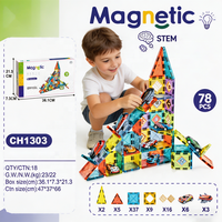 Juego de Bloques Magnéticos para Construir un Estacionamiento con Autos y Aviones de 5.5CM, Bloques de Construcción STEM Educativos, Venta al Por Mayor para Niños