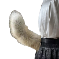 Vente en gros de queues de renard en fourrure synthétique pour filles et adultes, grandes queues de renard en cristal de 40 cm, pas chères, pour la décoration