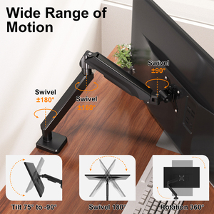 ขาตั้งจอคอมพิวเตอร์แบบตั้งโต๊ะ Charmount สำหรับจอ LCD แบบปรับหมุนได้ 1 จอ - Product Image 4