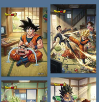 Cartes de collection d'art Dragon Ball Anime Rampage PGU Culture, cartes à jouer personnages DBZ en papier coloré pour enfants, jouets cadeaux