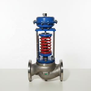 Vanne de régulation de pression et de débit auto-actuée pneumatique à haute température, à siège unique ou double, avec manchon, modèles T96 T95 - Product Image 1