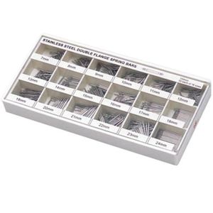 Caja de plástico de lujo, surtido de 18 tipos de barra de resorte de acero inoxidable para reloj - Product Image 2
