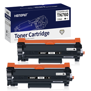 Leer para enviar, leer Pack de 2 TN760 Compatible cartucho de tóner hermano TN760 <span class=keywords><strong>Toner</strong></span> más de 24 años de fábrica en China HENGFAT - Product Image 1