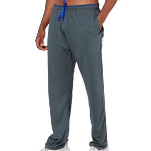 Pantalon de jogging et de sport pour homme 2026, noir, léger, respirant, en coton, coupe droite, poches latérales, séchage rapide, taille haute élastique - Product Image 1