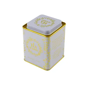 OEM ODM Упаковка для чая, металлическая роскошная коробка для хранения чая, Высококачественная квадратная коробка для чая, производитель