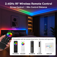  Contrôleur LED WiFi Tuya RGBCCT 5 en 1, application Smart Life, contrôle sans fil, variateur de lumière LED 12V 24V, compatible avec Alexa