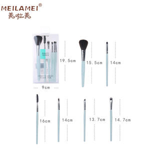 MeilaMei – ensemble de pinceaux de maquillage, 6 pièces, poils en Nylon, manche en plastique, outils cosmétiques pour application sur le visage et les yeux - Product Image 1