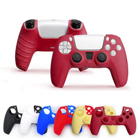 Coque en Silicone à Vente Directe d'Usine pour Manette PlayStation 5, Design Plus Fin avec Grande Ouverture de Charge, Accessoires de Jeu