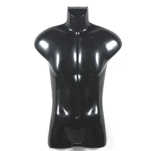 Plastic Mannelijke Mannequin Torso Half Lichaam Opknoping Mannequin