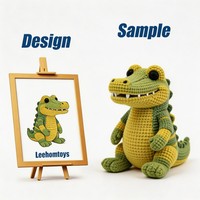 Poupée amigurumi en laine crochetée à la main, personnalisée OEM, poussin jaune, écologique, jouet réconfortant sans danger pour les enfants, décoration de chambre d'enfant, cadeau de vacances pour enfants