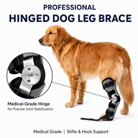 PETSGUARD PG0015 Attelle de protection respirante en polyester pour chien, durable et légère, réduit l'usure du cartilage, soulage les douleurs articulaires, prévient les entorses