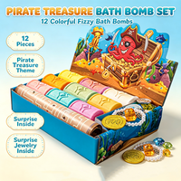 Coffret Cadeau Trésor : Boules de Bain Effervescentes, Boules de Bain Moussantes, Boules de Bain aux Huiles Essentielles, Bombes de Bain Pétillantes
