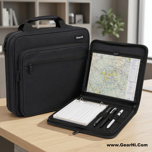 Bolsa de Nailon para Documentos de Vuelo, Carpeta para Cartas de Navegación, Organizador de Registro de Piloto, Portafolio para Archivos de Cabina - Product Image 2