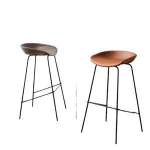 Taburete de Bar de Hierro Forjado, Estilo Nórdico, Moderno y Minimalista, Silla Alta para Cafeterías y Uso Comercial - Product Image 5