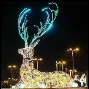 Décorations de Noël extérieures, motif renne lumineux à LED - Product Image 2