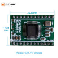 Carte de réverbération karaoké stéréo numérique DSP avec module de mixage 0-99 effets 5V 0-99 effets pour haut-parleur