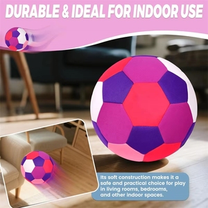 Balón de Fútbol Ligero de Tela Suave para Entrenamiento y Práctica - Product Image 6