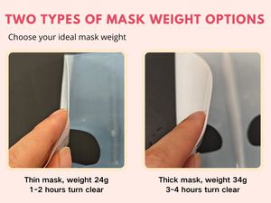 Mascarillas Faciales 3 en 1 de Ácido Hialurónico, Hidrogel Bio Colágeno, Exfoliantes, Reafirmantes, Eliminan la Piel Muerta, con Logotipo Personalizado, Cristal - Product Image 5