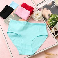 0,58 Dollar XK001 Größe XL-3XL Damen Baumwollslips, Weiche Atmungsaktive Mehrfarbige Mittelhohe Slips, Großhandel Damenunterwäsche