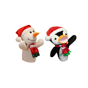 Giáng sinh Tuần lộc tay con rối đồ chơi sang trọng mềm Santa Claus tay con rối nhồi bông đồ chơi Giáng sinh giá rẻ tay con rối nhồi bông búp bê sang trọng - Product Image 4