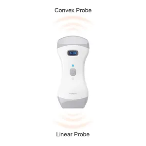 CONTEC Handheld Color Doppler Ultrasound Diagnostic Machine CMS1600B Convex /Linear Dual Probe Wireless Charing WIFI Transmssi