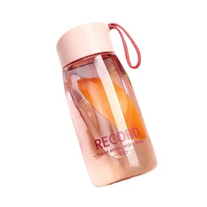Portable Transparent Plastic Water Bottle 300-400ml Leak Proof With Rope For Travel Student Use - Product Image 5