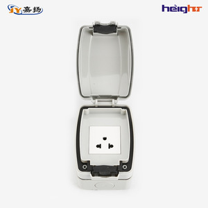 Jiayang กล่องซ็อกเก็ตกันน้ำกลางแจ้ง HT318 U IP66 1เต้าเสียบวัสดุ ABS สำหรับใช้งานกลางแจ้ง - Product Image 2