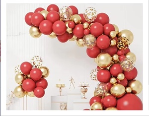 Kit Arco di Palloncini in Lattice Rosso e Oro per Celebrazioni di <span class=keywords><strong>Compleanni</strong></span>, Natale e San Valentino - Product Image 6