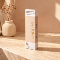 Boîte pliante personnalisée en carton avec dorure à chaud pour crème solaire