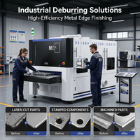 Machine de débavurage, polissage et lustrage automatique multi-tensions SR-TECH 35kW avec composants PLC pour acier et laiton