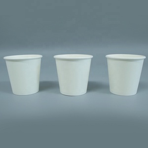 Tasses à café compostables jetables imprimées personnalisées 8oz 12oz 16oz bière eau papier <span class=keywords><strong>verre</strong></span> avec couvercle - Product Image 2