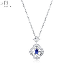 สินค้าใหม่ สร้อยคอหรูหราสำหรับส่งออก เครื่องประดับชั้นสูง ทองคำแท้ 18K เพชรแท้ธรรมชาติ และจี้ประดับอัญมณี - Product Image 4