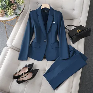 High Quality Office Women's Suit Workwear Customized Design Tuxedo Business Suits Women's Blazer And Pants Set
