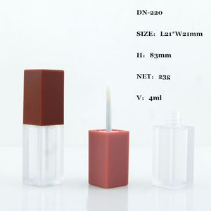 DN Empty Lip Gloss <b>Tubes</b> Square <b>Plastic</b> 5ml Customizable Logo Printable Cosmetic Packaging Material - Product Image 2