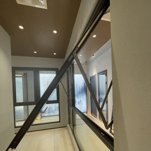 Ventana colgada superior de aluminio con rotura de puente térmico GS con doble acristalamiento - Product Image 4