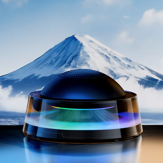 Musical Rhythm Light 3-in-1 Wireless Charging Speaker with RGB Music Sync LED Modern Design Battery Included for Bedroom Car