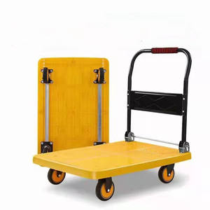 Carro de plataforma plegable de 300kg, capacidad de carga, con agarre cómodo, almacén de plástico - Product Image 3