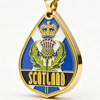 Pin de Élite Moderno y Tradicional con Emblema de Cardo, Chapado en Oro, Esmalte Duro, Forma Irregular, Souvenir Patriótico de Aleación de Zinc