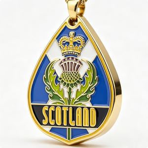 Emblema del Cardo Escocés, Chapado en Oro, Insignia de Esmalte Duro, Forma Irregular, Souvenir Patriótico, Amuleto de Aleación de Zinc - Product Image 5