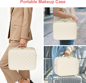 Estuche de <span class=keywords><strong>Maquillaje</strong></span> OBOX de Gran Capacidad, Maleta de Cosméticos Vacía para Viaje, Organizador de <span class=keywords><strong>Maquillaje</strong></span> con Espejo y Luz LED - Product Image 5