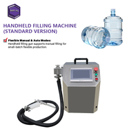Machine de remplissage semi-automatique portative à servomoteur pour eau minérale et détergent, idéale pour la production en petites séries
