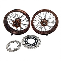 GLM Factory Wholesale Nouvelle Roue de Supermotard de Haute Qualité en Alliage d'Aluminium CNC à 36 Rayons de 17 Pouces pour Moto EXC SXF 125 250 300 450