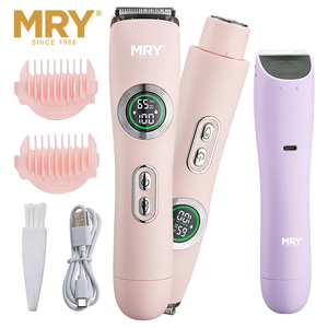 Rasoir pour <span class=keywords><strong>femme</strong></span> MRY indolore Rechargeable Tondeuse pour poils pubiens Rasoirs électriques étanches Tondeuse pour femmes Bikini pour jambes et poils corporels - Product Image 2