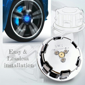Ensemble de 4 enjoliveurs de roue flottants lumineux 68 mm 56 mm pour <span class=keywords><strong>BMW</strong></span>, couvercles de <span class=keywords><strong>moyeu</strong></span> de roue à LED - Product Image 3