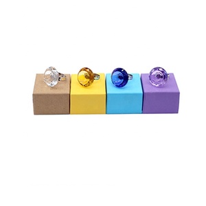 Nuovo Stile Trasparente di Cristallo Anello di Colla sferza Pallet Titolare Anelli Delle Ciglia Estensioni <span class=keywords><strong>Glue</strong></span> Anelli - Product Image 2