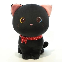 Peluche chat souple 24cm, petit chaton, jouet pour anniversaire d'enfant