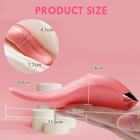 Wiederaufladbarer Zungenvibrator für Frauen mit leiser Massagefunktion – Diskreter Masturbator für den privaten Gebrauch